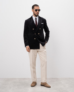 Brunello Cucinelli White striped shirt with a curly bottom MD6001716ОЗ24