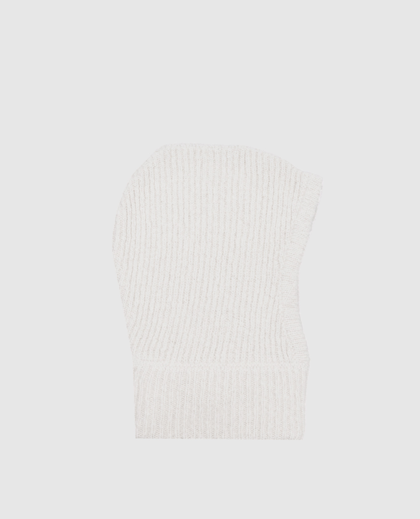 

White alpaca balaclava with lurex Peserico