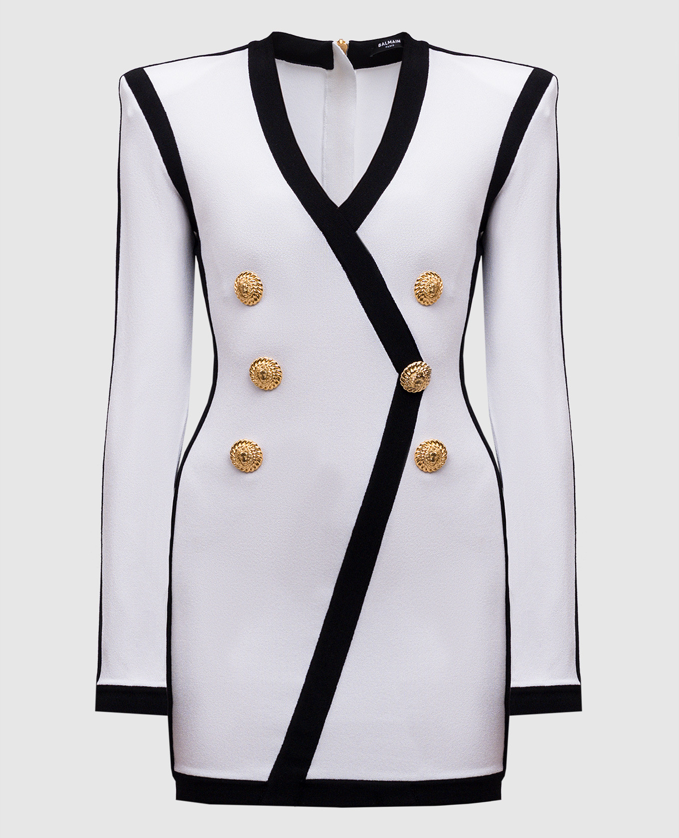 White mini dress with fringe Balmain