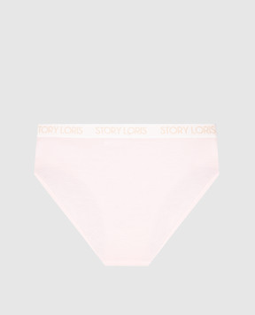 Story Loris Children's pink panties with logo 25377