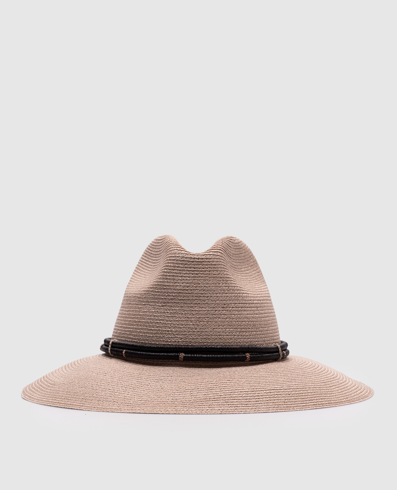

Beige hat with hemp Brunello Cucinelli
