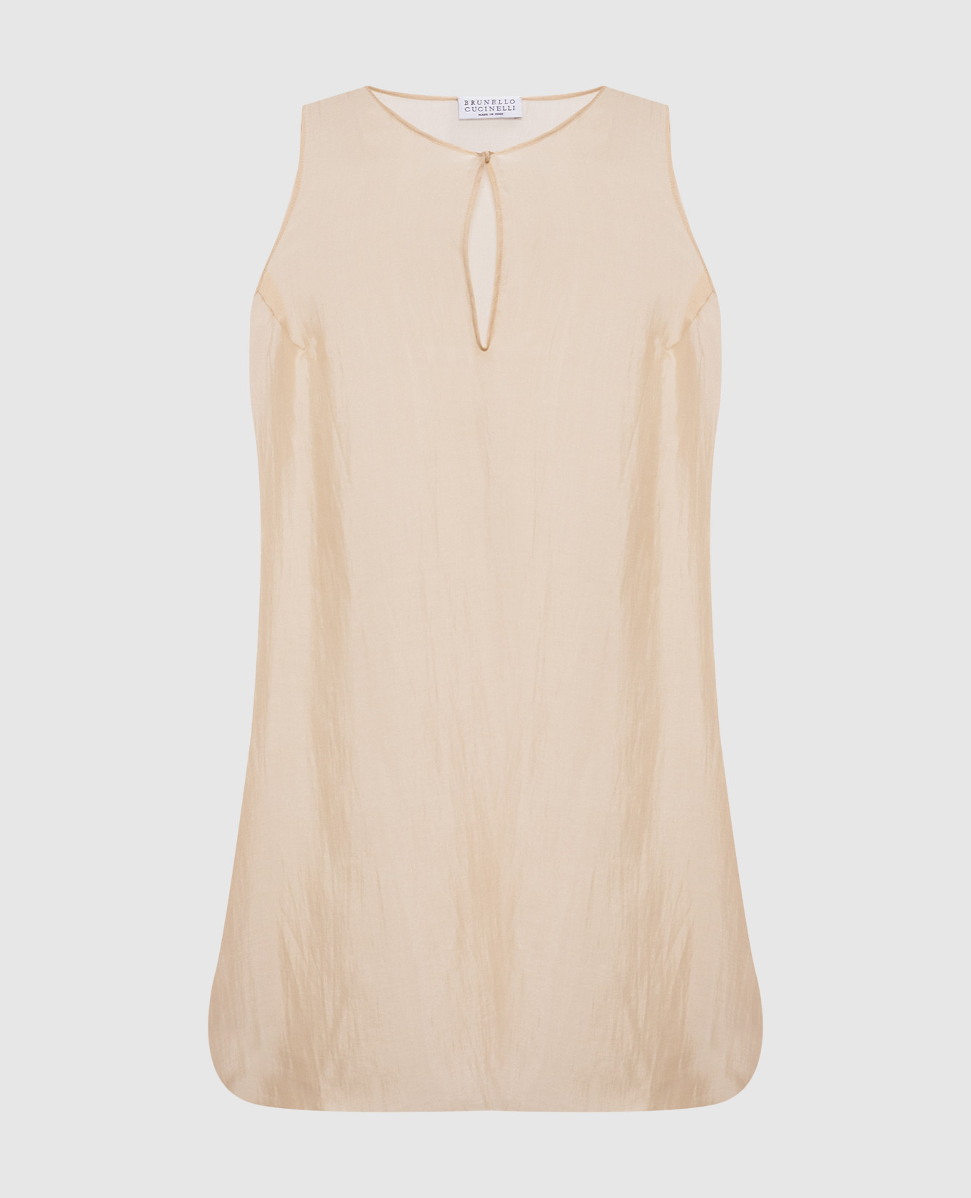 

Beige silk top Brunello Cucinelli