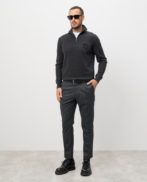 Dolce&Gabbana Gray wool chinos GW13ETFU21Q