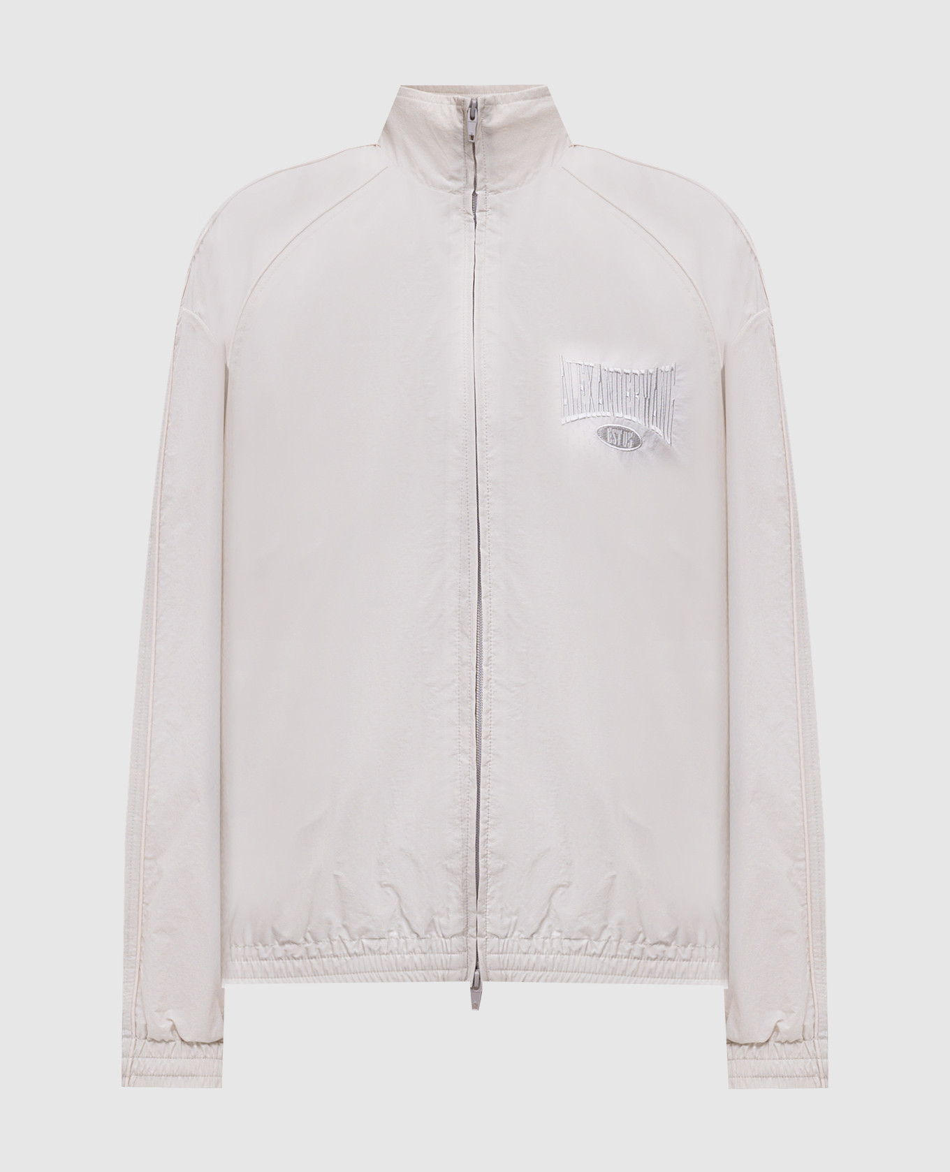 Beige sports jacket with logo