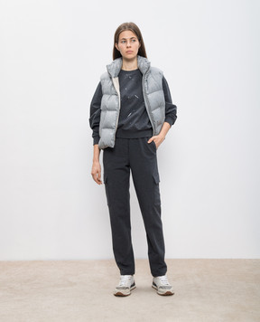 Peserico Gray cargo pants P04890J002347