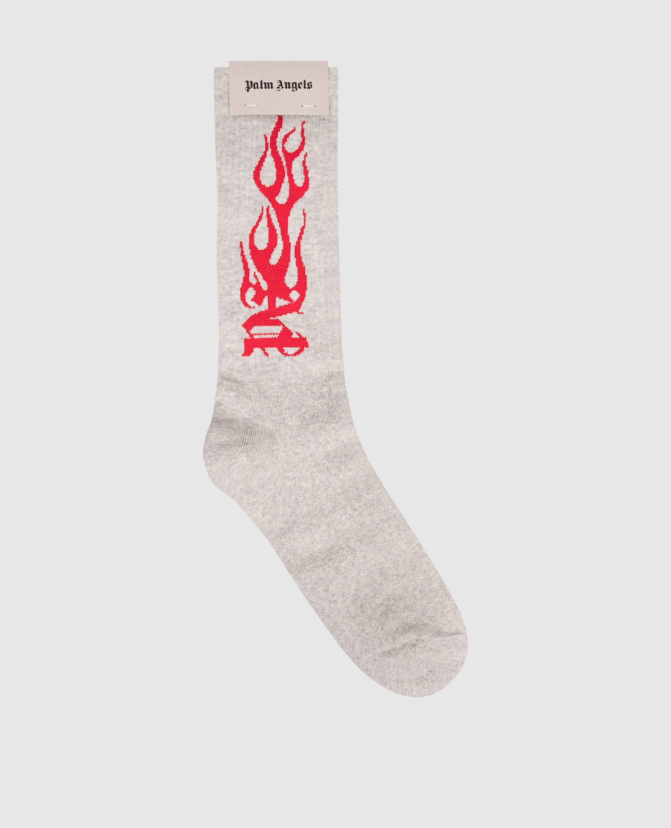 

Grey insulated socks with monogram logo pattern Palm Angels