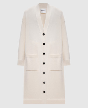 Jil Sander White wool and cashmere cardigan J02HP0028J14726