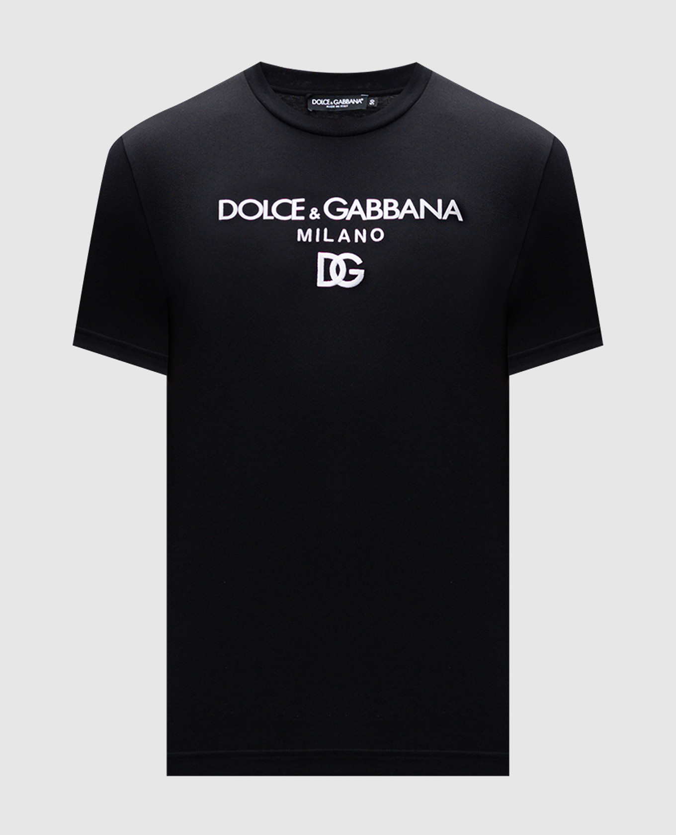 Black t-shirt with contrasting logo dolce&gabbana