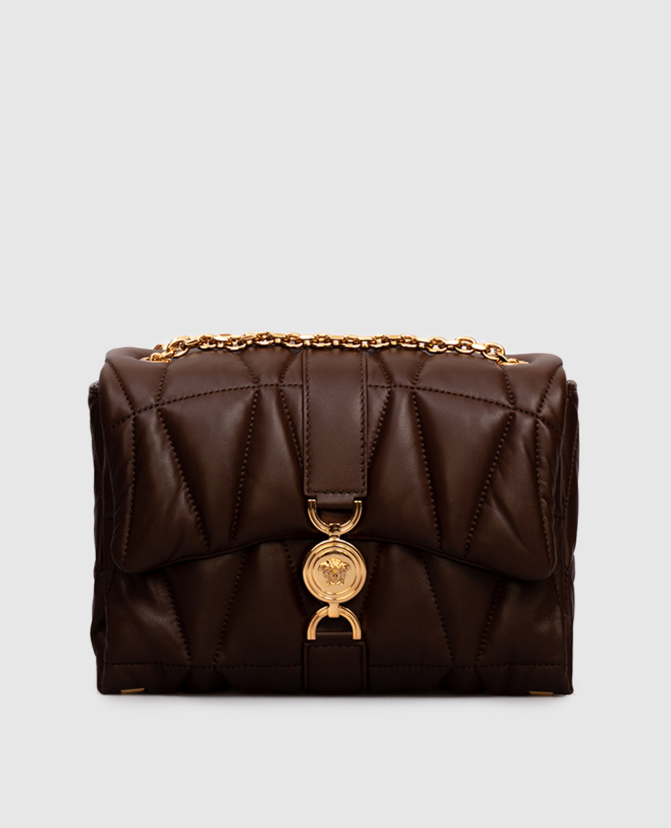 

Kleio brown leather bag Versace