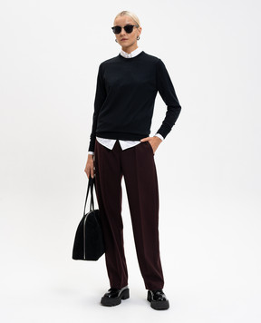 John Smedley Black DILLIE merino wool jumper DILLIE