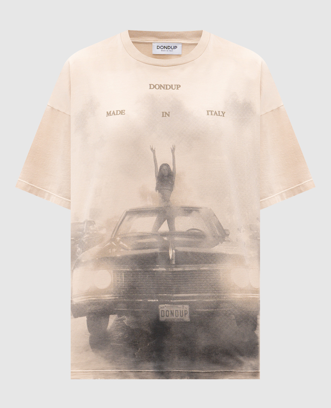 Beige T-shirt with print Dondup