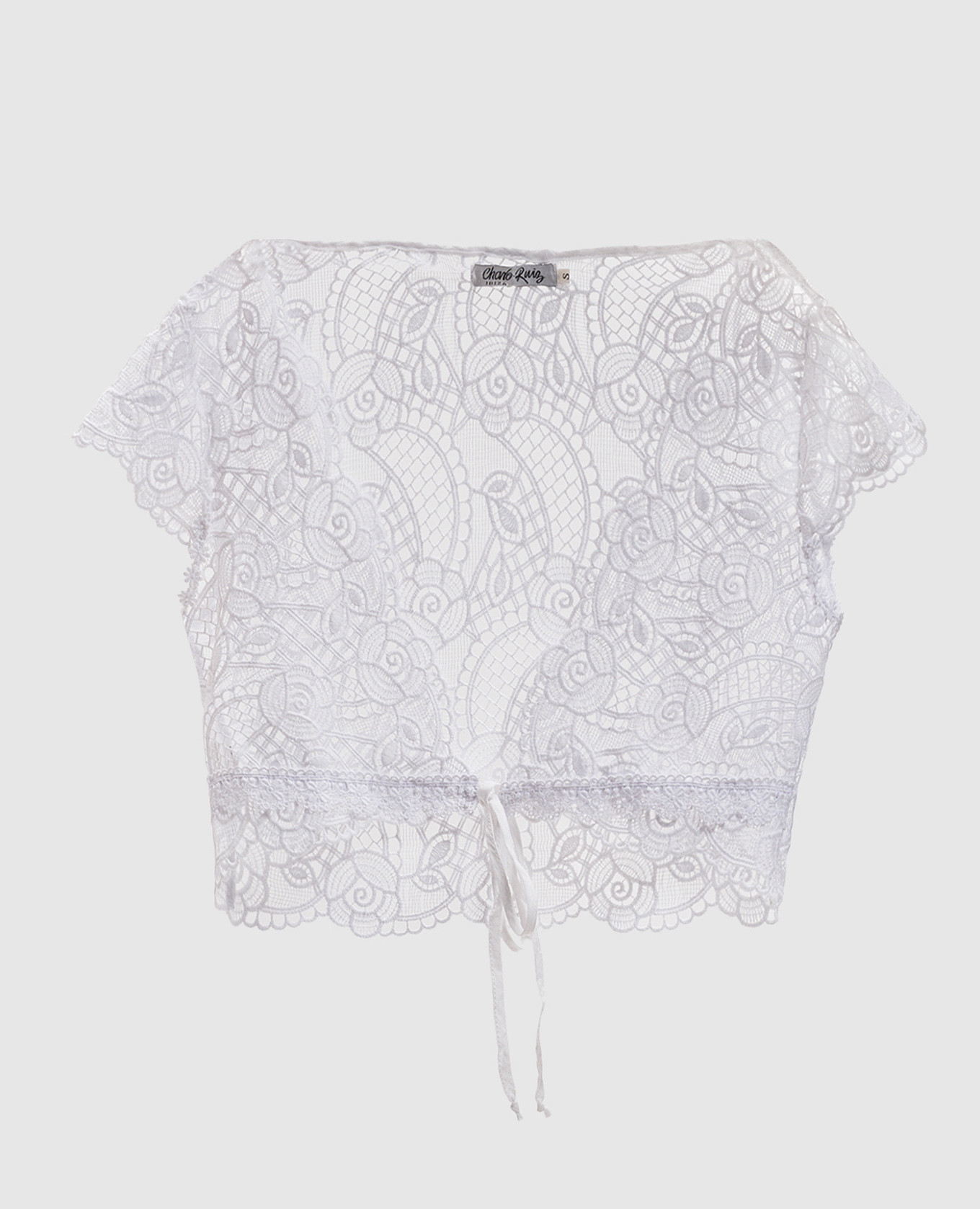 

White openwork lace bolero Charo Ruiz