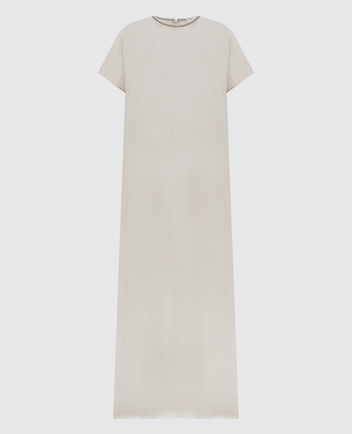 

Gray midi dress with monil chain Peserico, Beige