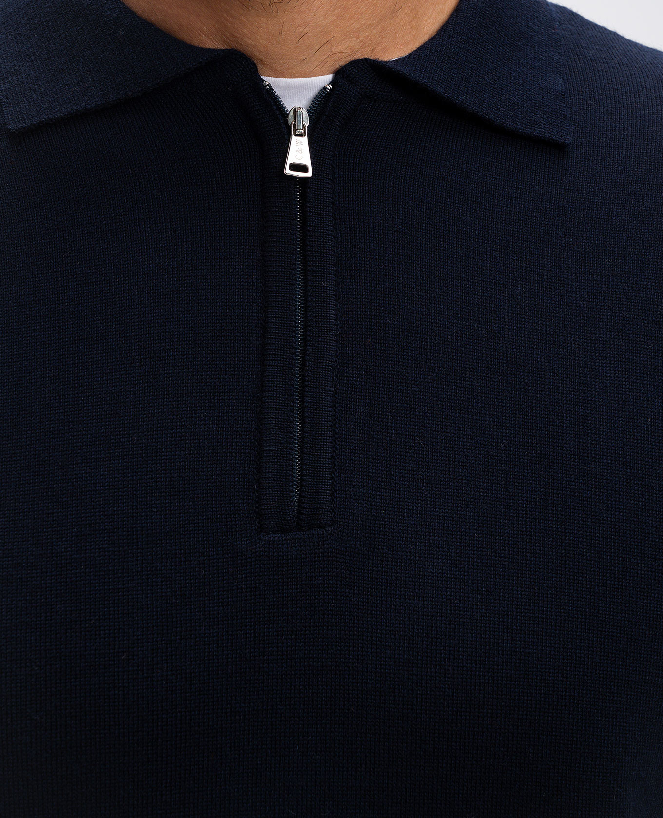 

Blue wool polo shirt Cashmere&Whiskey