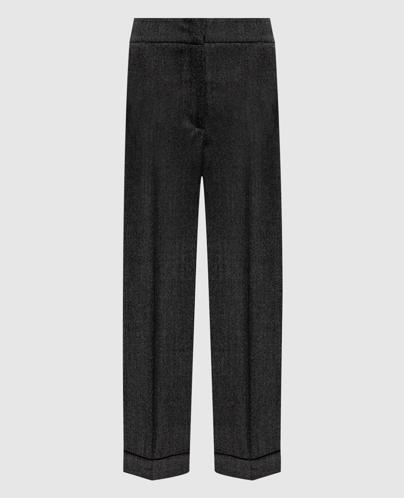 

Grey wool trousers with lapels Peserico