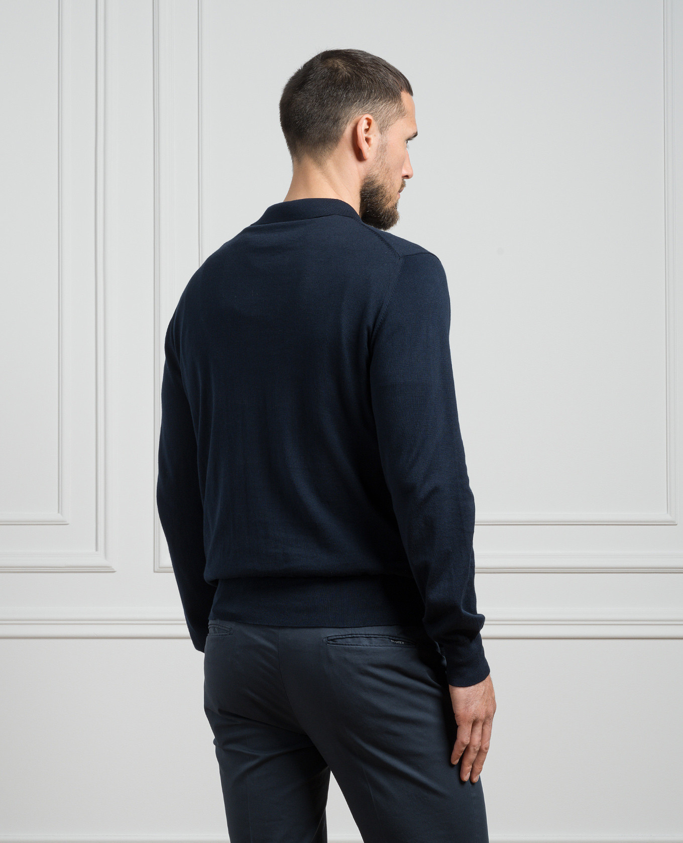 

Blue polo shirt with silk and cashmere Cashmere&Whiskey