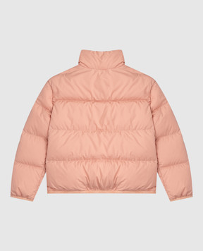 Moncler ENFANT Children's beige down jacket with logo patch K29541A00016597YW1214
