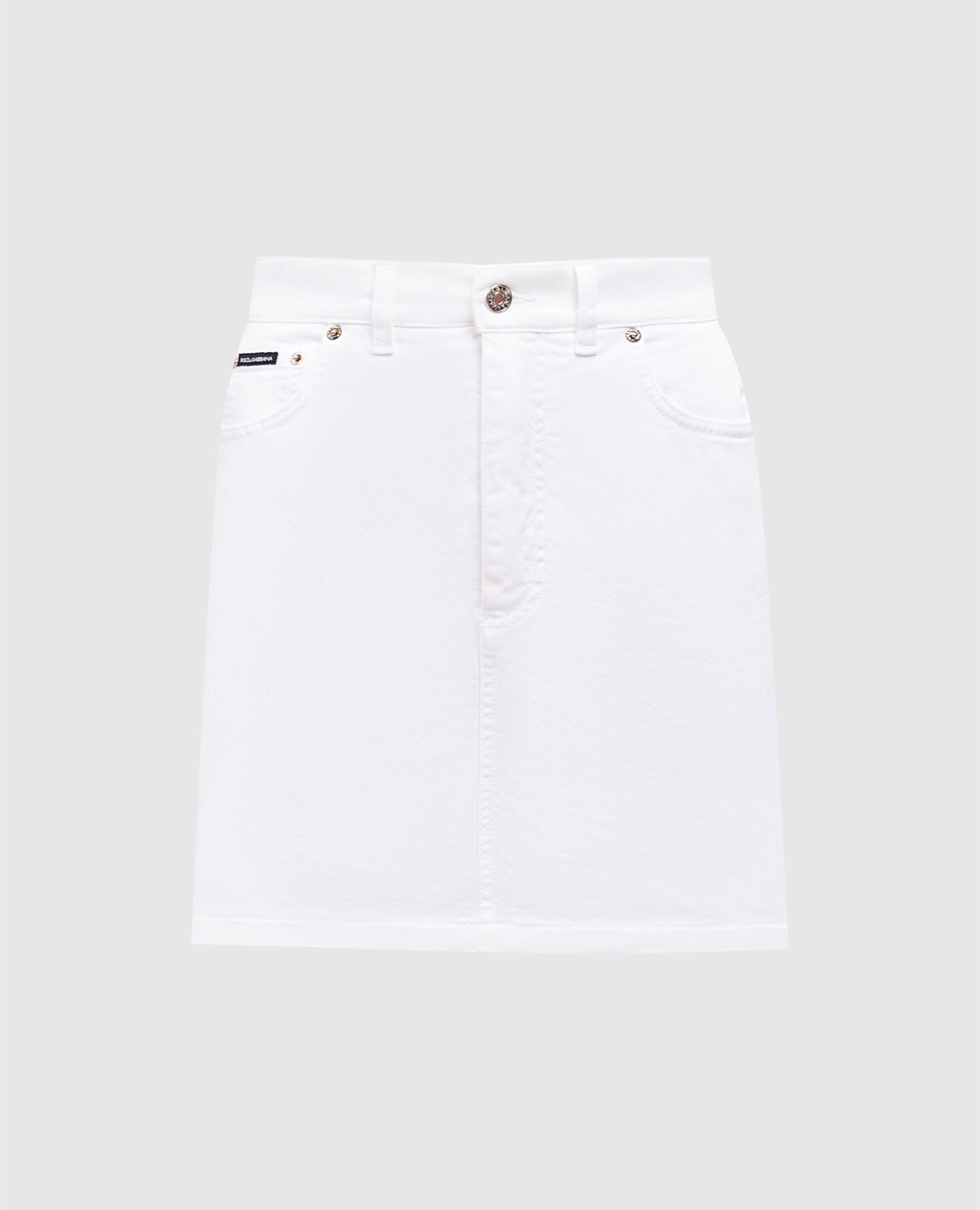 

White denim mini skirt Dolce&Gabbana
