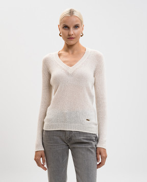 Tom Ford White cashmere and silk pullover MAK1338YAX755