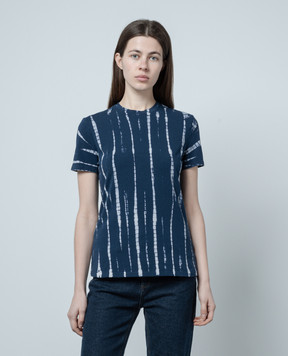 PROENZA SCHOULER Finiey blue t-shirt with print WL2424226JCT144STR