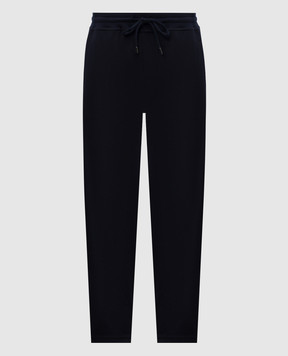 Brunello Cucinelli Blue cashmere and silk sweatpants MM8353243G