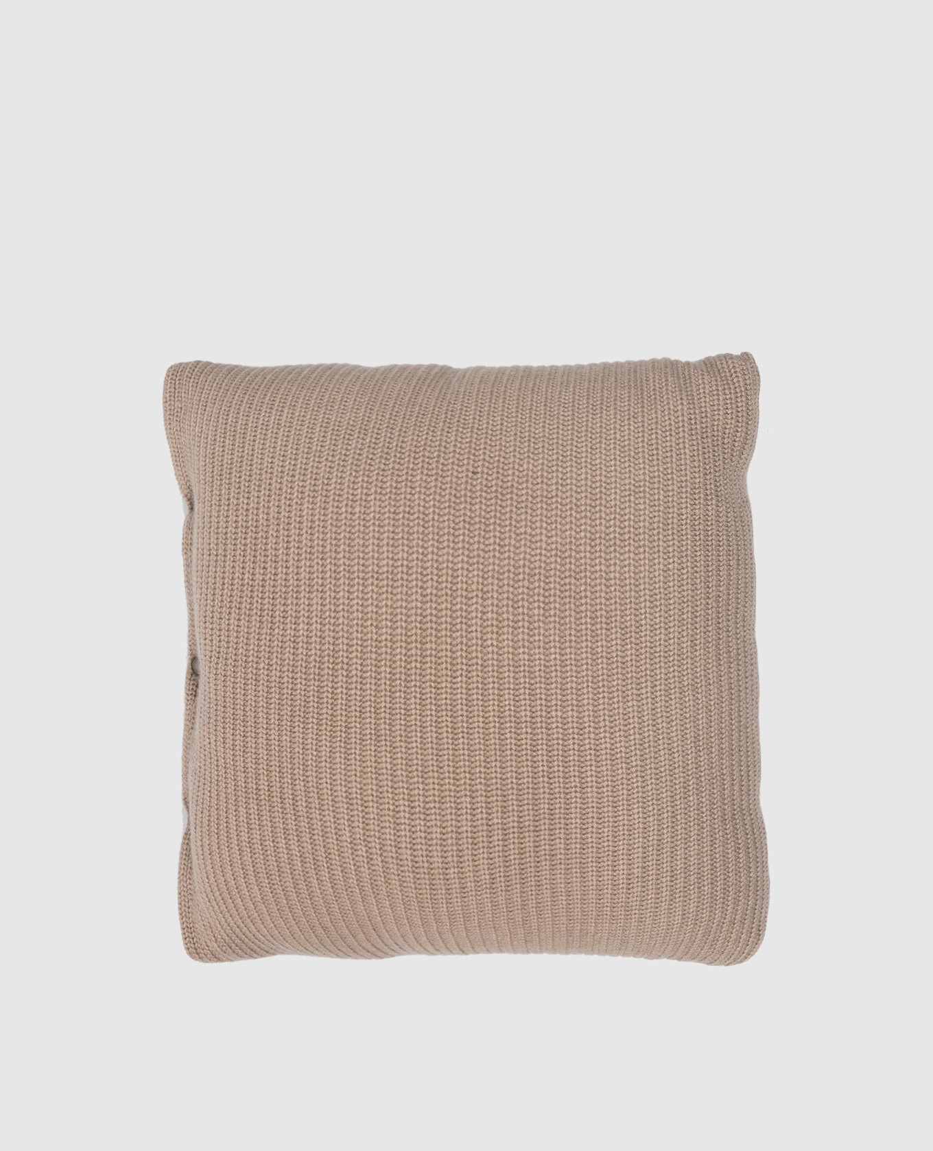 

Brown cashmere checkered pillow Brunello Cucinelli