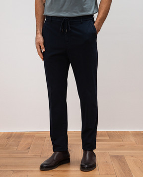 Peserico Blue pants with logo R54595T302481