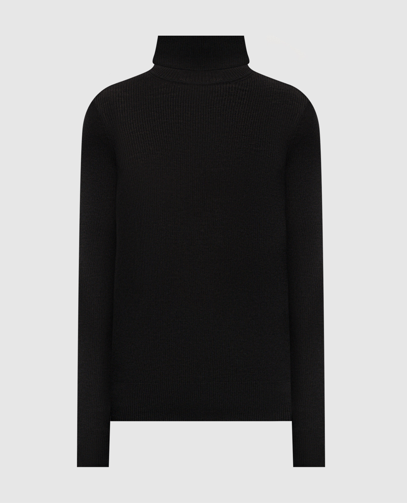 

Black ribbed wool, silk and cashmere turtleneck Tom Ford