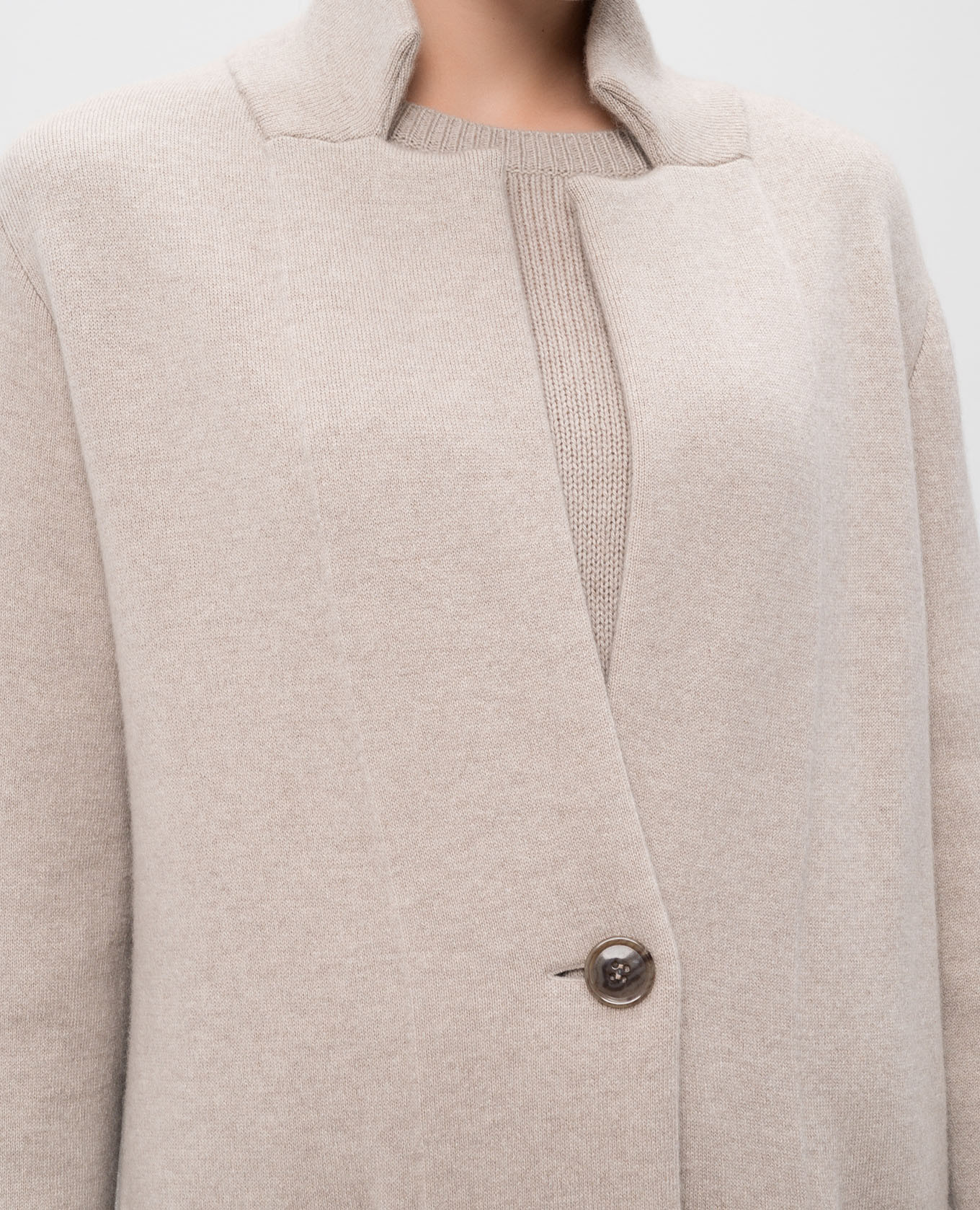 

Anni beige cashmere cardigan LISA YANG