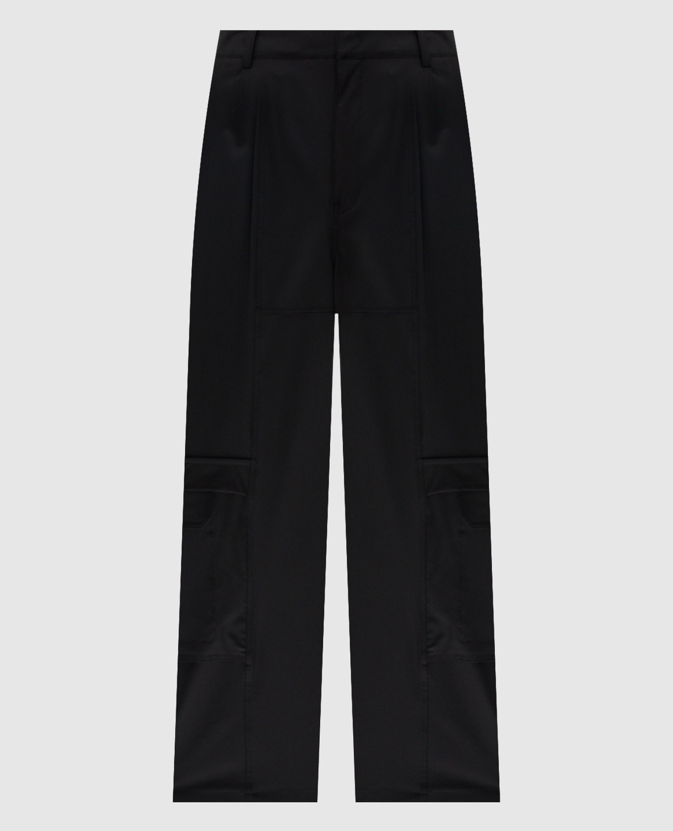 Black wool cargo pants Juun.j