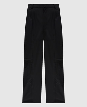 Juun.j Black wool cargo pants JC5921P275