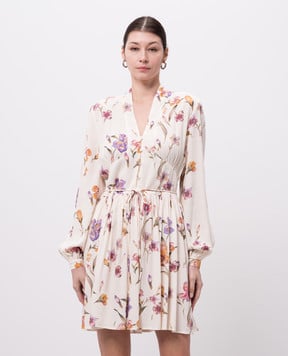 Twinset White floral print mini dress 251TP2773