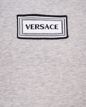Versace Children's gray T-shirt and boxer shorts set 10187801A13344