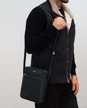 Serapian Flat North South blue leather bag SRCCHMML679919Y021