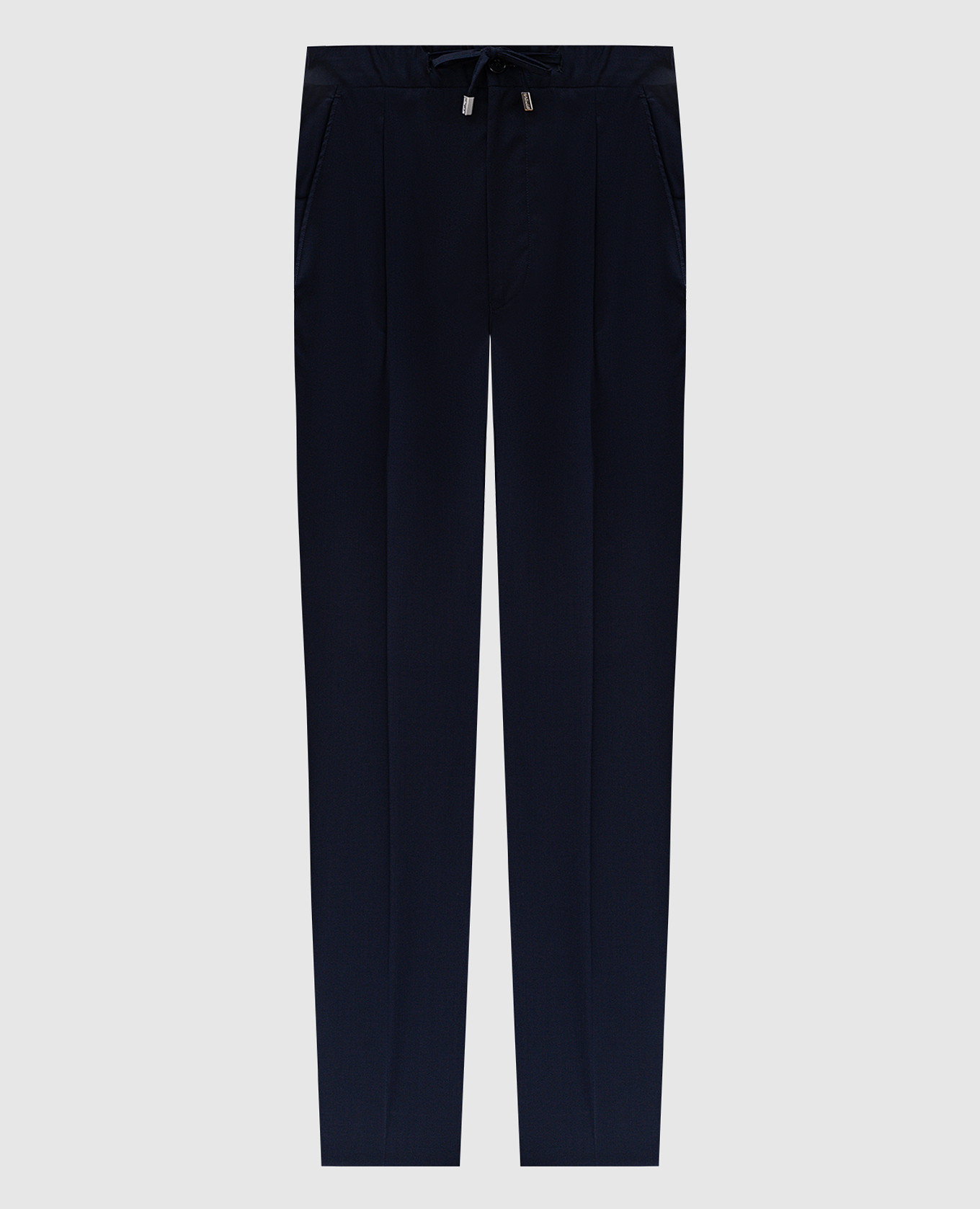 Blue wool pants Enrico Mandelli
