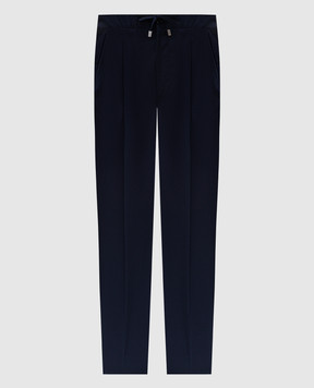 Enrico Mandelli Blue wool pants GYM02B5655