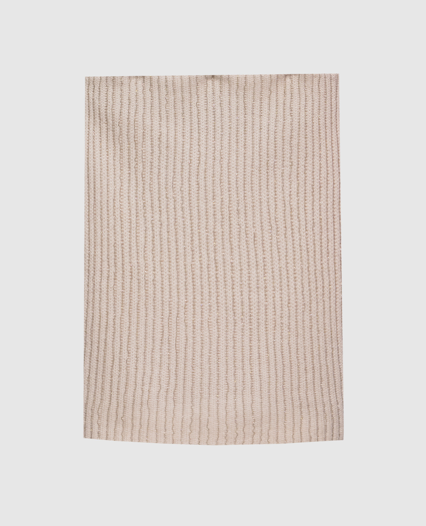 

Beige cashmere mini skirt Brunello Cucinelli