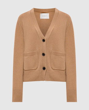 LISA YANG Danni cashmere cardigan in brown 202084