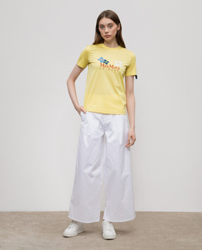 Max Mara White VINCENT wide trousers VINCENT