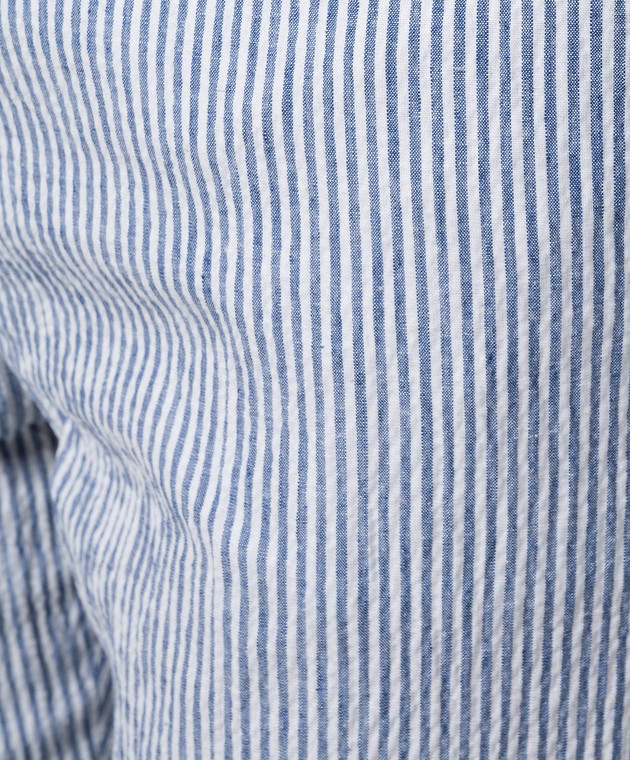 Max Mara Weekend - Blue STARLET pants with striped linen