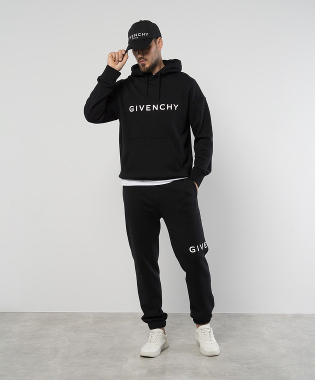 Givenchy Black hoodie with logo print BMJ0HC3YAC buy with Greece delivery at Symbol