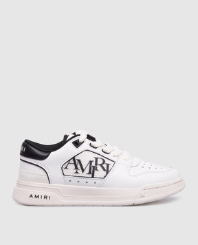 AMIRI Children's white leather sneakers with a logo AKFOSR1006