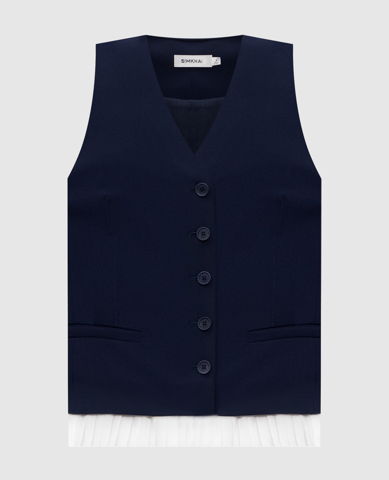 Laiken blue vest Simkhai