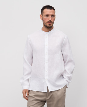 Brunello Cucinelli White linen shirt MM6840625