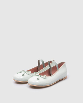 Pretty Ballerinas Children's patent leather blue ballet shoes Hannah 48404