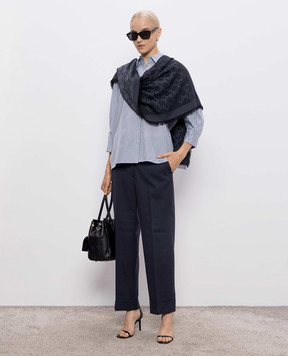 Peserico Gray shirt with silk A0615407289