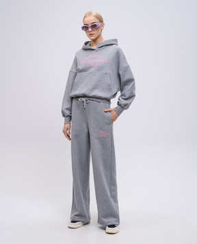 AMIRI Gray hoodie with textured lettering AWJYHD1024