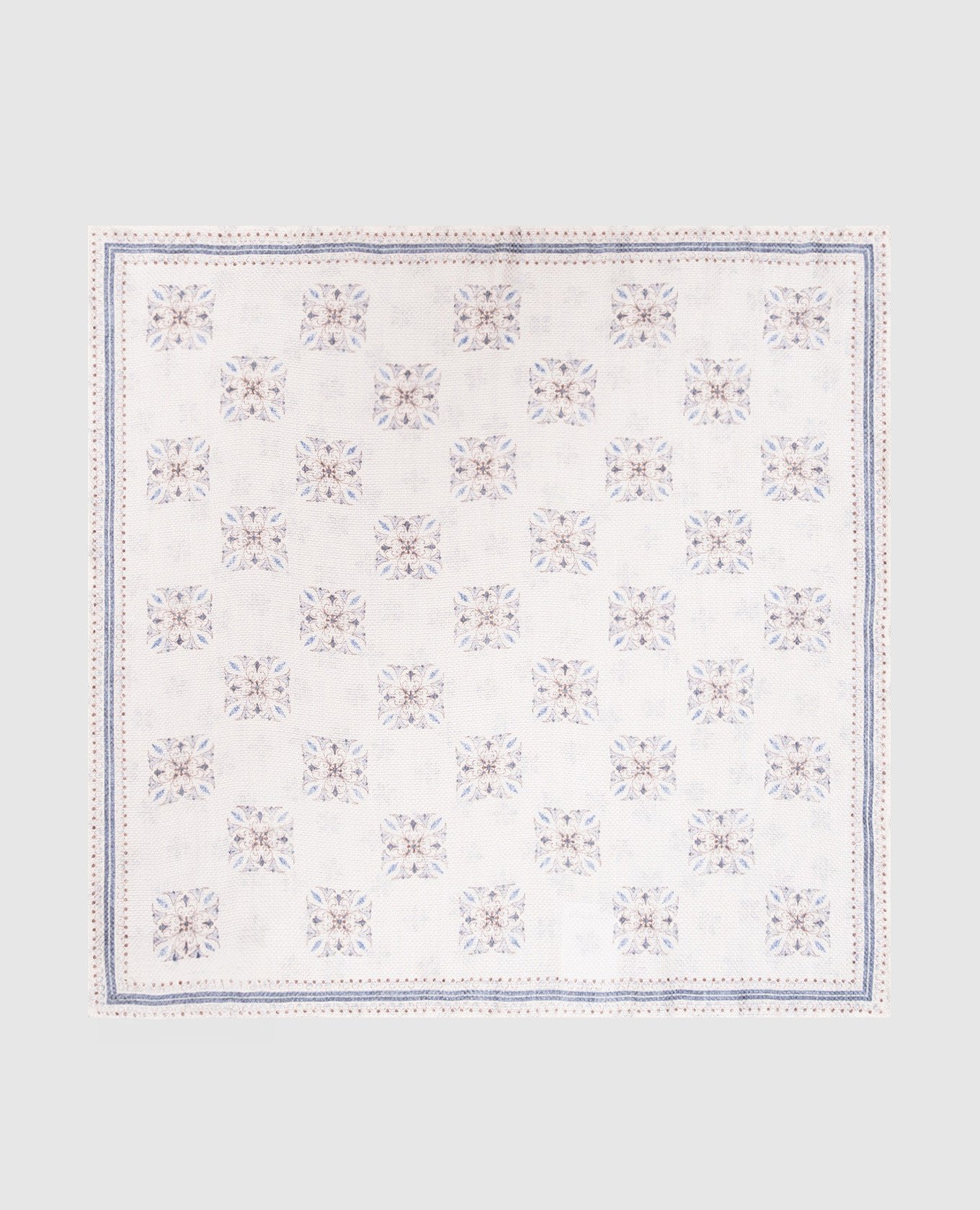 

Beige double-sided linen and silk pachet scarf Brunello Cucinelli
