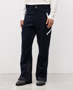 Brunello Cucinelli Blue wool ski pants MM470KP06