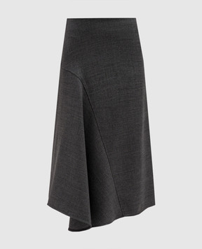 Brunello Cucinelli Gray skirt made of wool MP573G3639